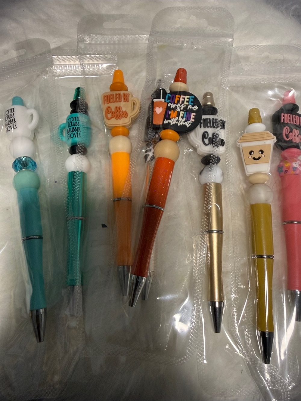 Cute Coffee-Themed Decorative Pens - Assorted Colors